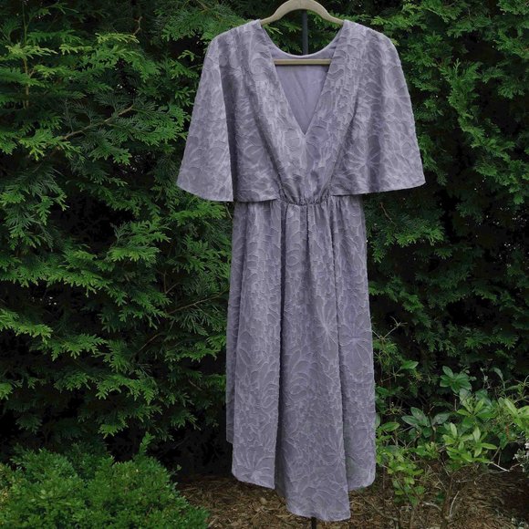 Ali & Jay Pretty Lavender Hi-Lo Flutter Sleeve Chiffon Dress NWT - Picture 4 of 6